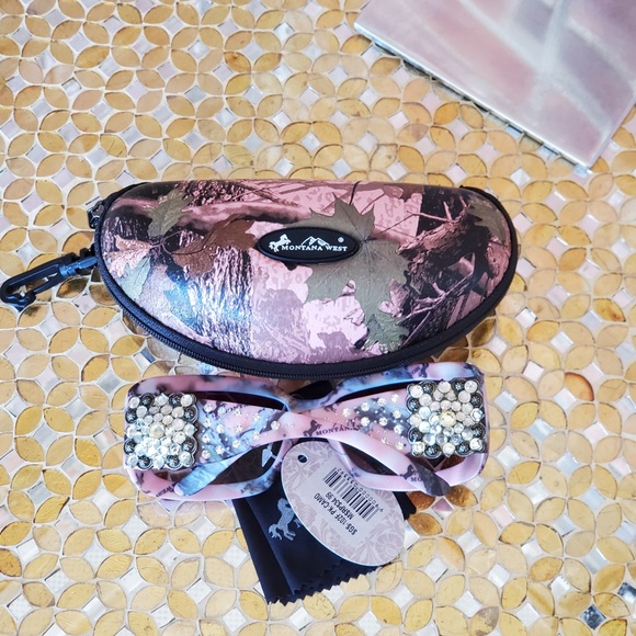 Montana West Camo Diamond Floral Concho Sunglasses - Picture 5 of 5